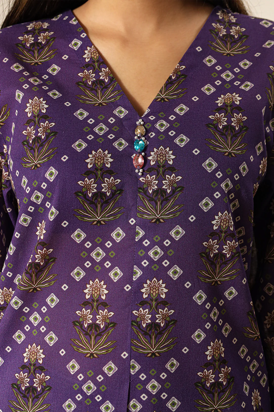 Printed Lawn Stitched 2 Piece (Shirt/Trouser) - Image 6