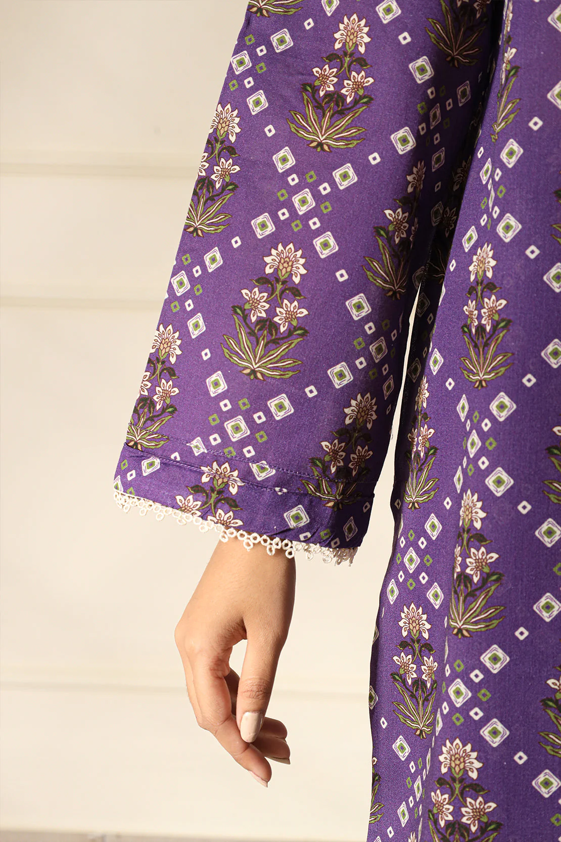 Printed Lawn Stitched 2 Piece (Shirt/Trouser) - Image 7