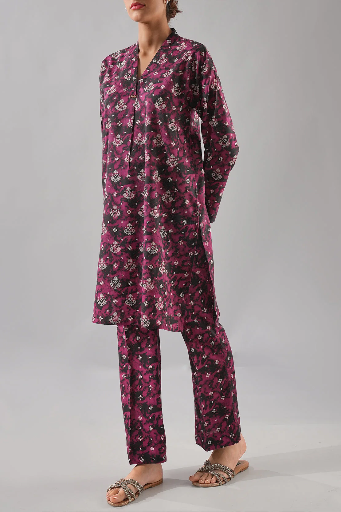 Printed Lawn Stitched 2 Piece (Shirt/Trouser) - Image 3