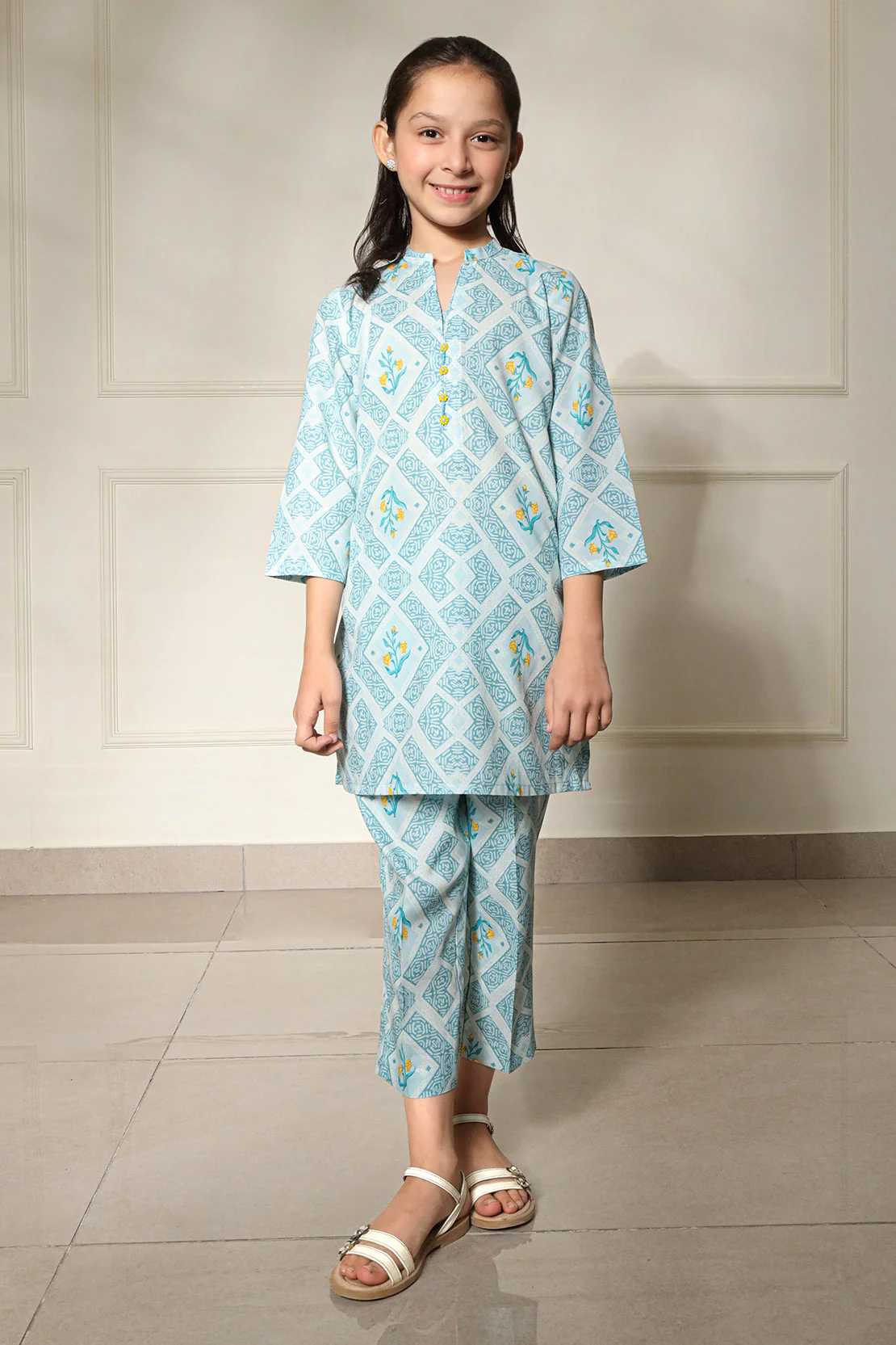 Printed Lawn Stitched 2 Piece (Shirt/Trouser) - Image 2