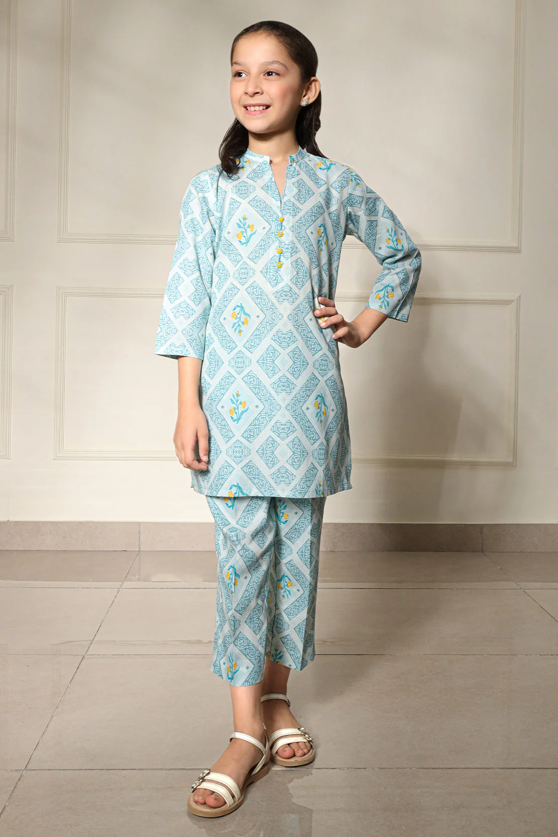Printed Lawn Stitched 2 Piece (Shirt/Trouser) - Image 3