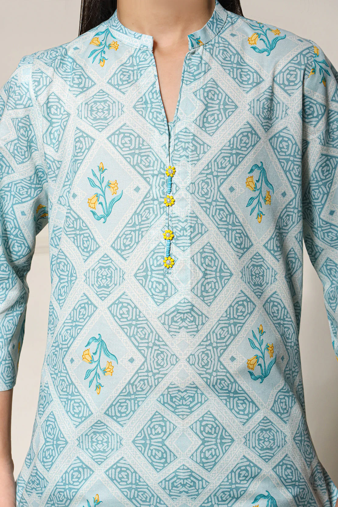Printed Lawn Stitched 2 Piece (Shirt/Trouser) - Image 6