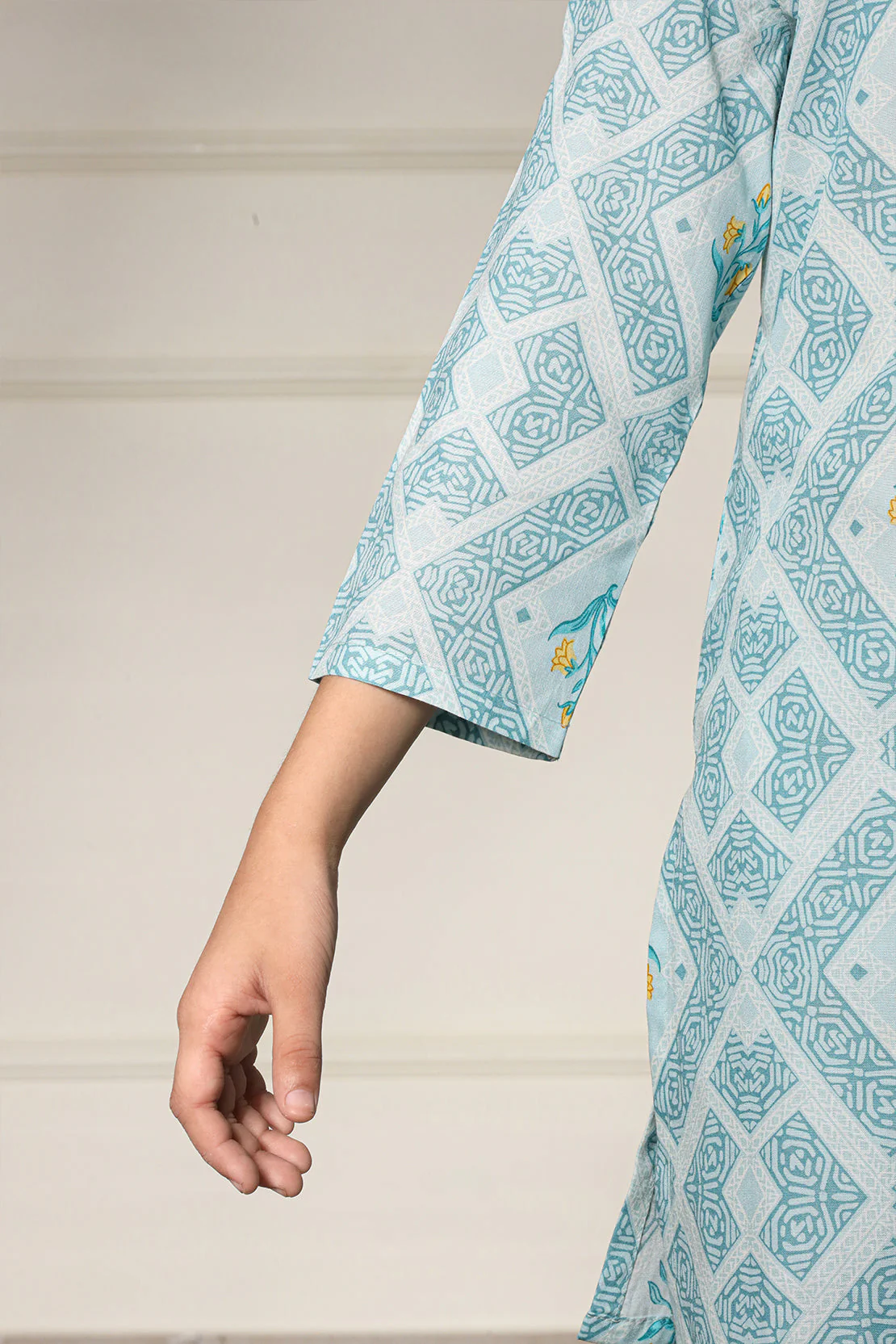 Printed Lawn Stitched 2 Piece (Shirt/Trouser) - Image 7