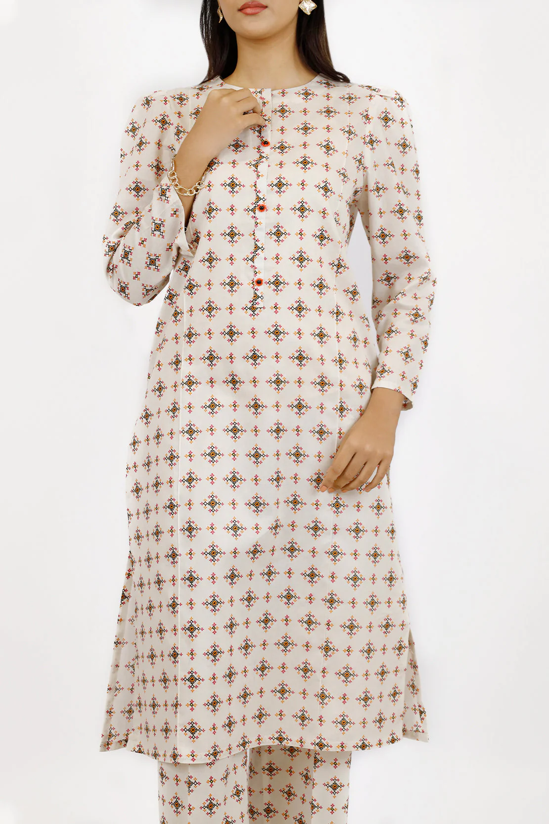 Printed Lawn Stitched 2 Piece (Shirt/Trouser) - Image 3