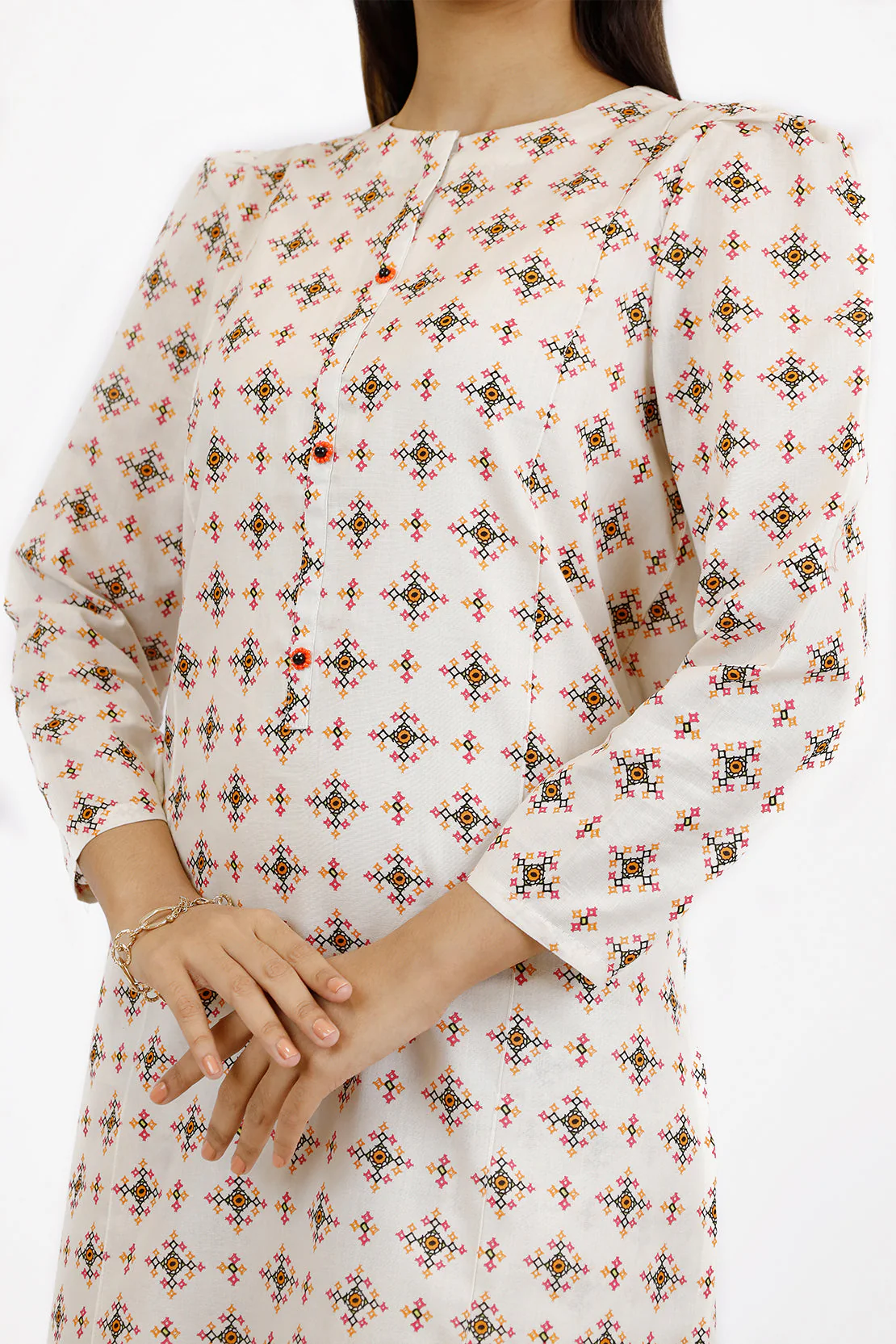 Printed Lawn Stitched 2 Piece (Shirt/Trouser) - Image 5