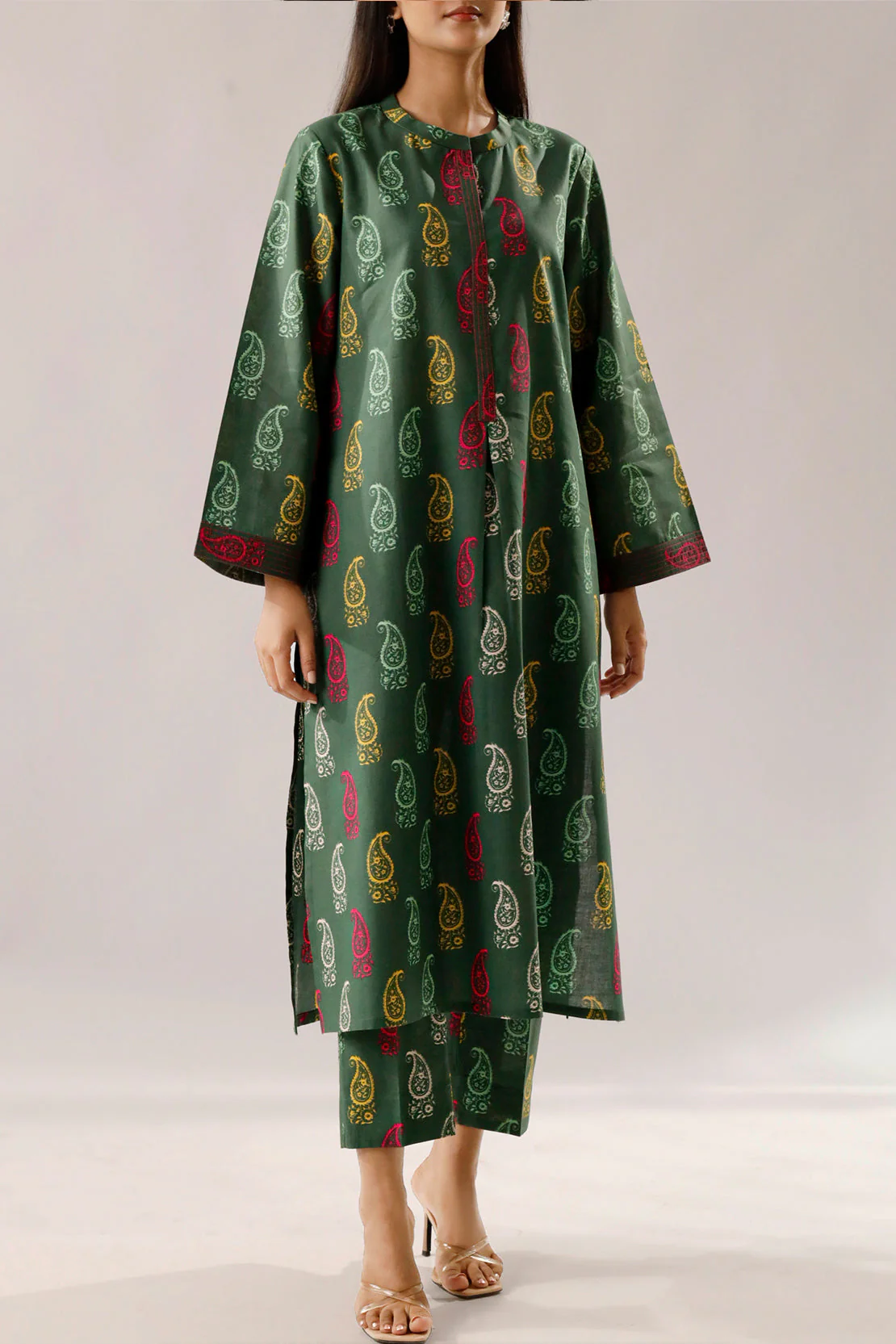 Printed Lawn Stitched 2 Piece (Shirt/Trouser) - Image 2