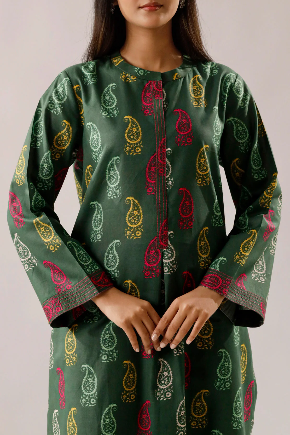 Printed Lawn Stitched 2 Piece (Shirt/Trouser) - Image 6