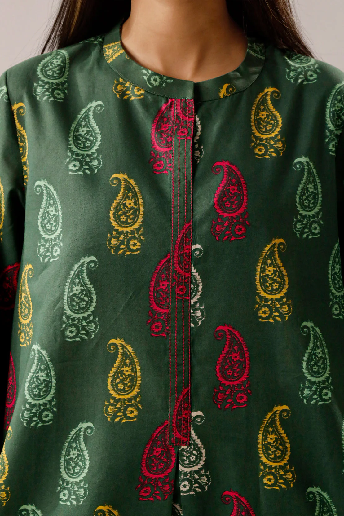 Printed Lawn Stitched 2 Piece (Shirt/Trouser) - Image 7
