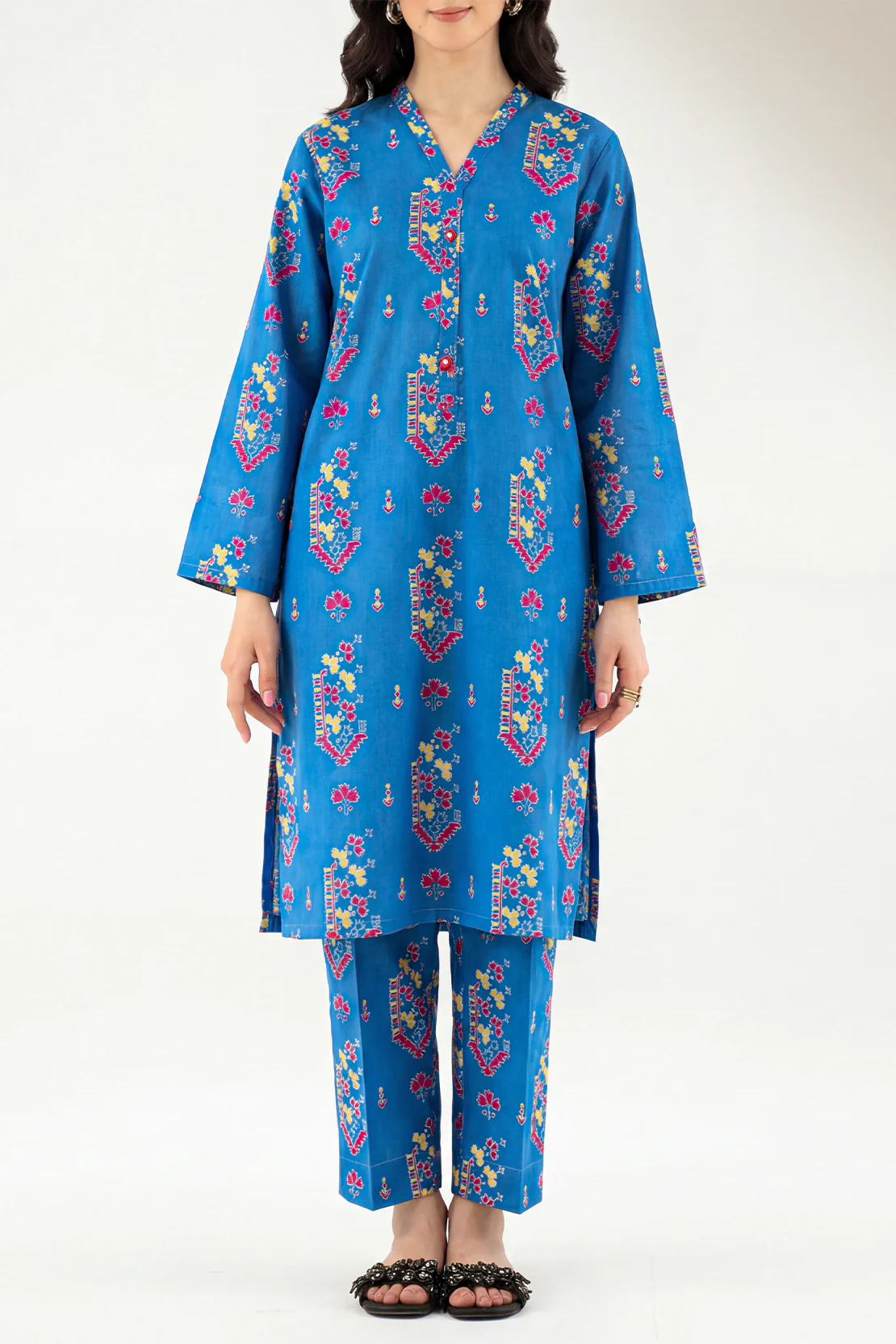Printed Lawn Stitched 2 Piece (Shirt/Trouser)