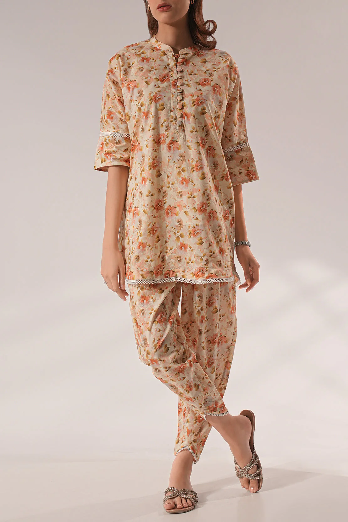 Printed Lawn Stitched 2 Piece (Shirt/Trouser) - Image 2