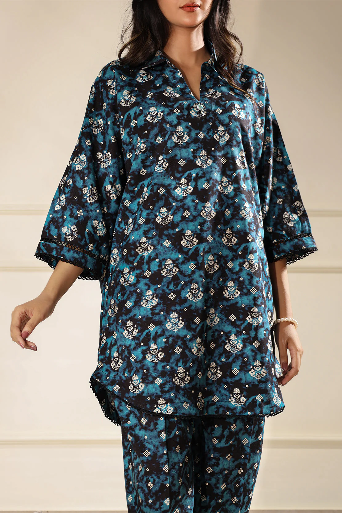 Printed Lawn Stitched 2 piece (Shirt/Trouser)