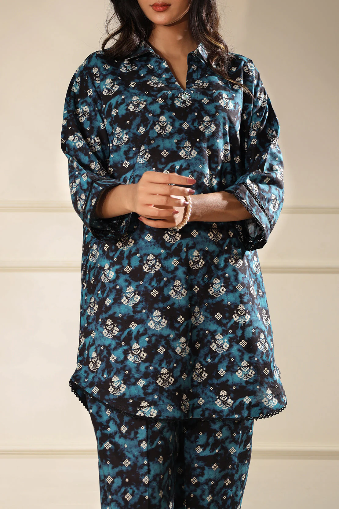 Printed Lawn Stitched 2 piece (Shirt/Trouser) - Image 4