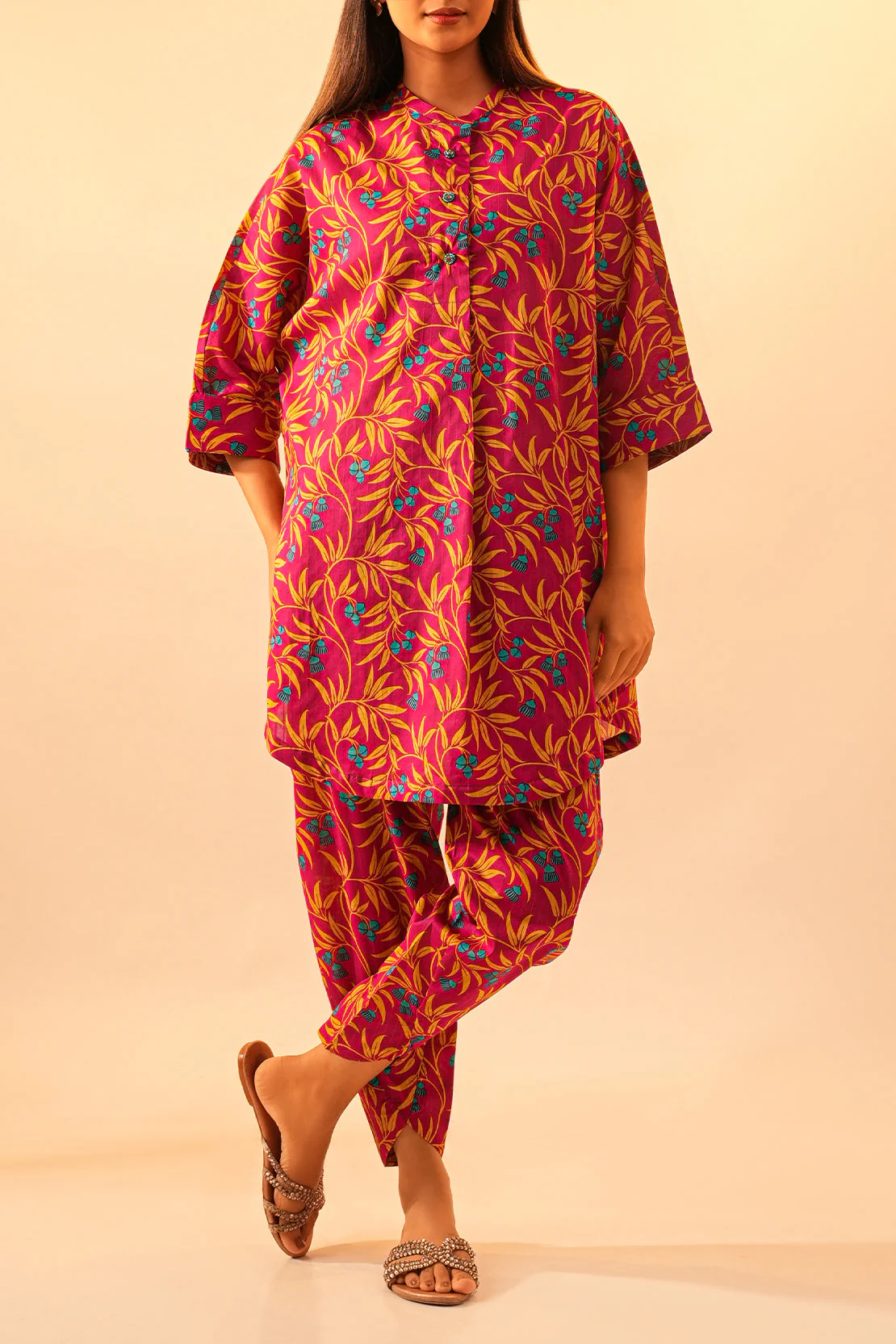 Printed Lawn Stitched 2 Piece (Shirt/Trouser) - Image 3