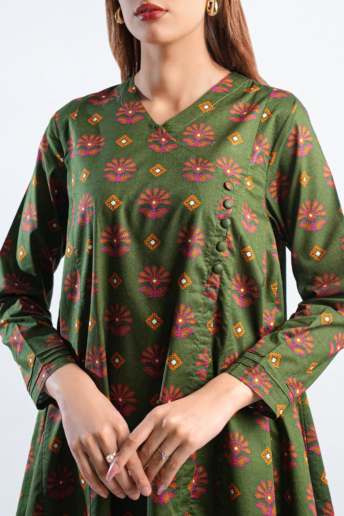 Printed Lawn Stitched 2 Piece (Shirt/Trouser)