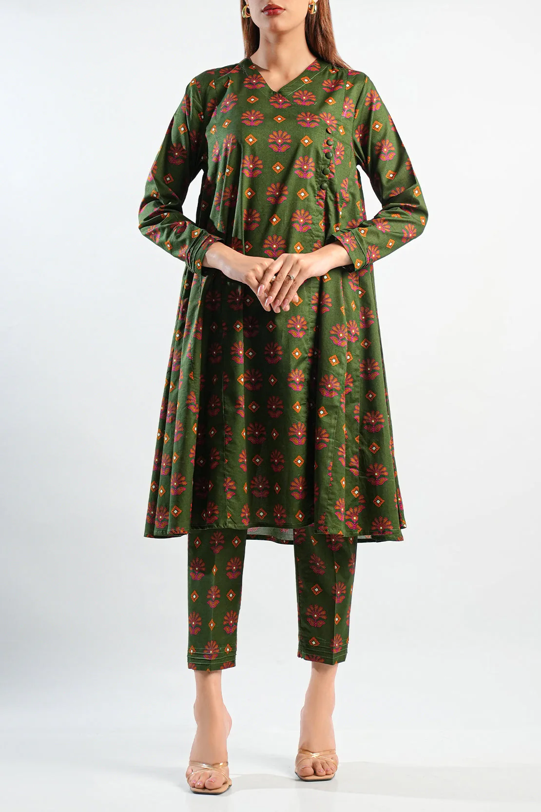 Printed Lawn Stitched 2 Piece (Shirt/Trouser) - Image 3