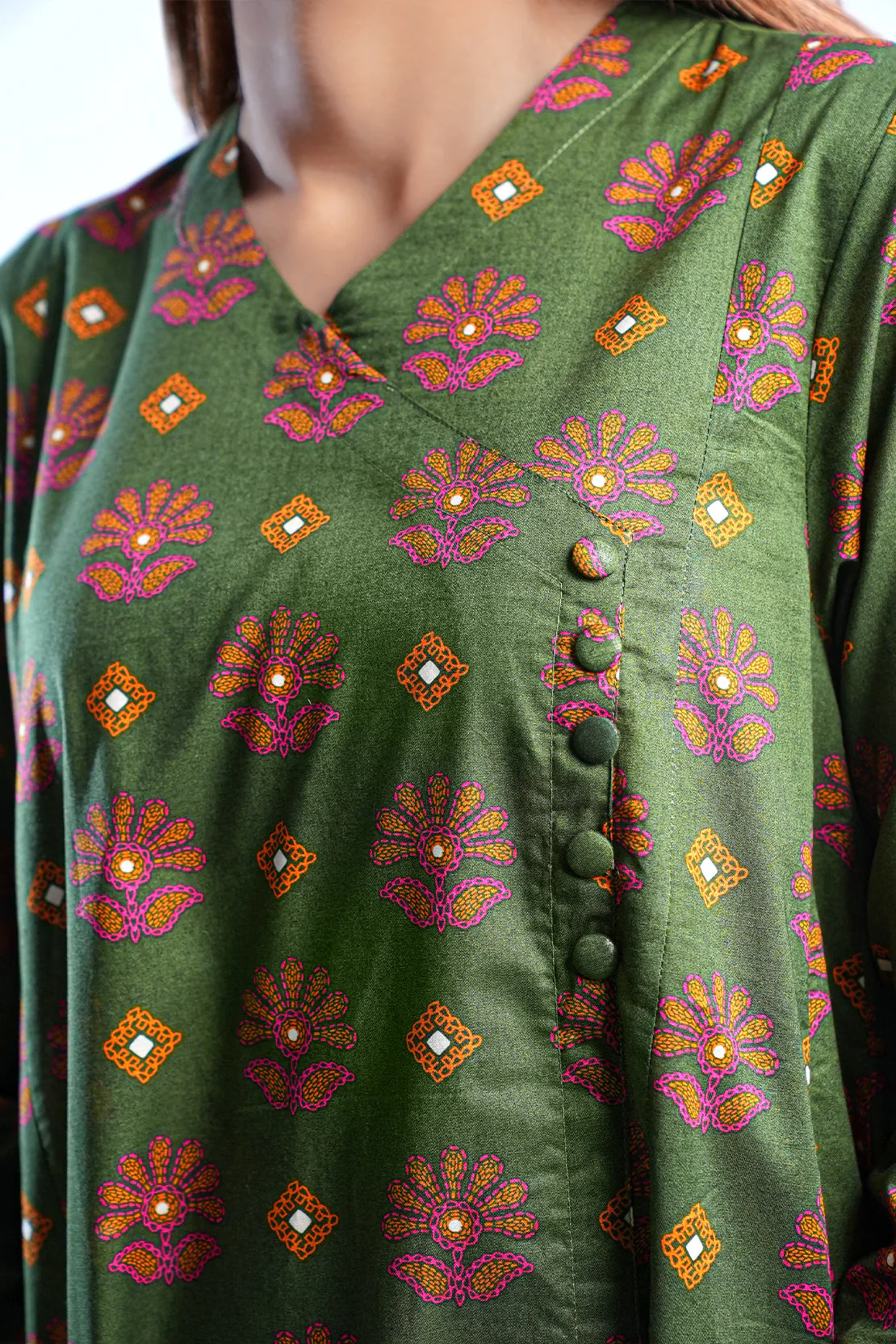 Printed Lawn Stitched 2 Piece (Shirt/Trouser) - Image 4