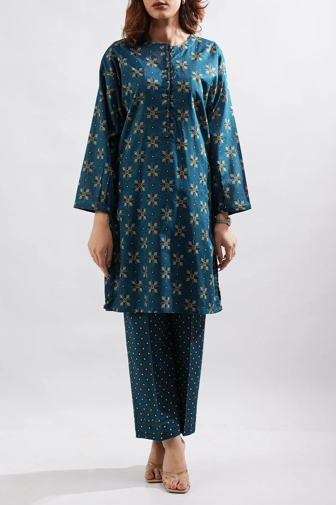 Printed Lawn Stitched 2 Piece (Shirt/Trouser) - Image 2