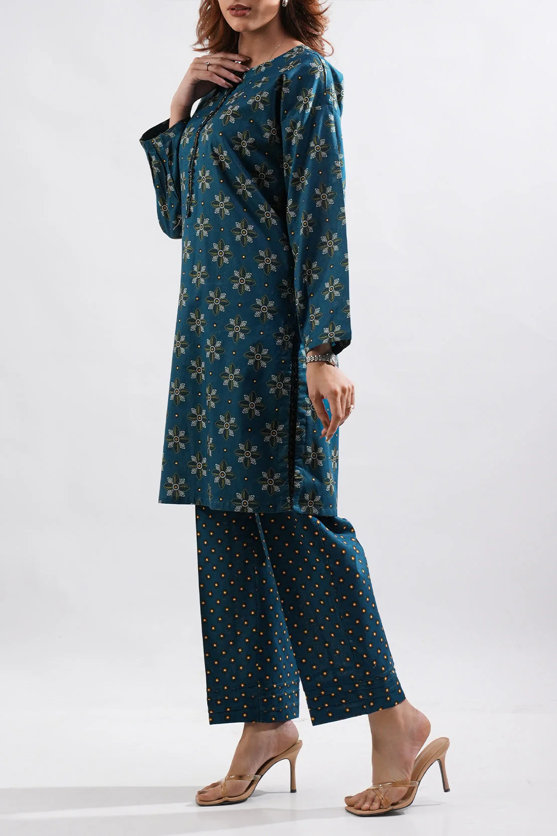 Printed Lawn Stitched 2 Piece (Shirt/Trouser) - Image 3