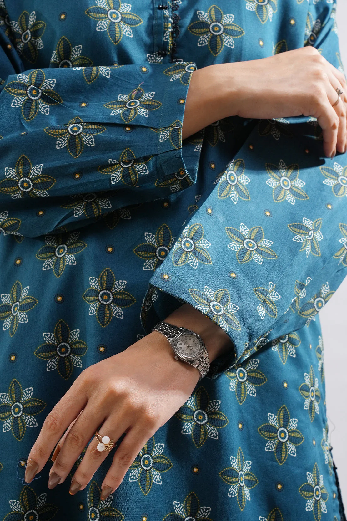Printed Lawn Stitched 2 Piece (Shirt/Trouser) - Image 6