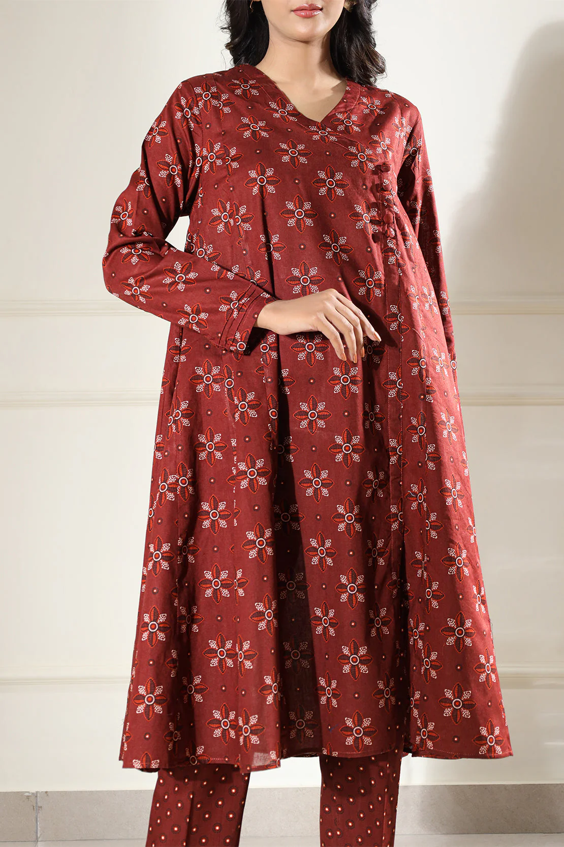Printed Lawn Stitched 2 Piece (Shirt/Trouser) - Image 6