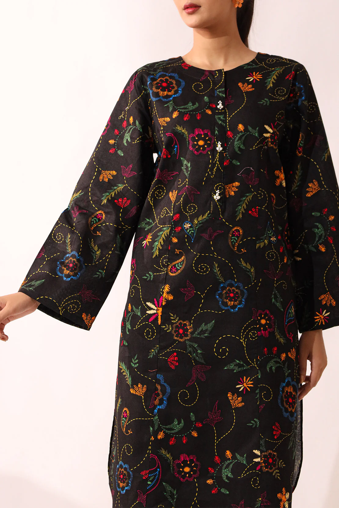 Printed Lawn Stitched 2 Piece (Shirt/Trouser) - Image 4