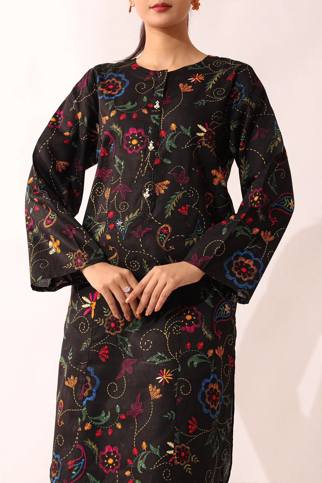 Printed Lawn Stitched 2 Piece (Shirt/Trouser) - Image 5