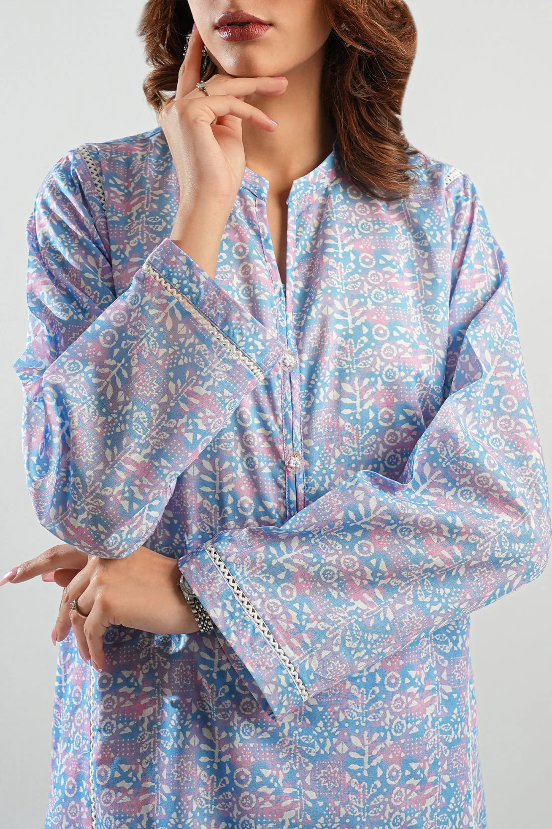 Printed Lawn Stitched 2 Piece (Shirt/Trouser)