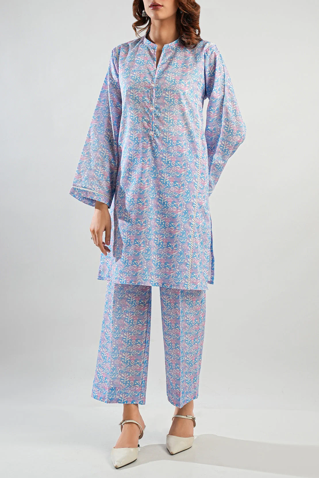 Printed Lawn Stitched 2 Piece (Shirt/Trouser) - Image 4