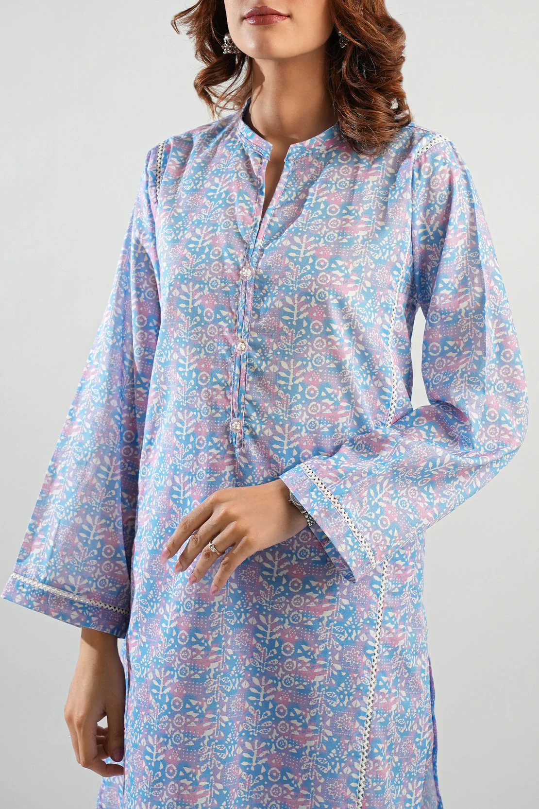 Printed Lawn Stitched 2 Piece (Shirt/Trouser) - Image 5