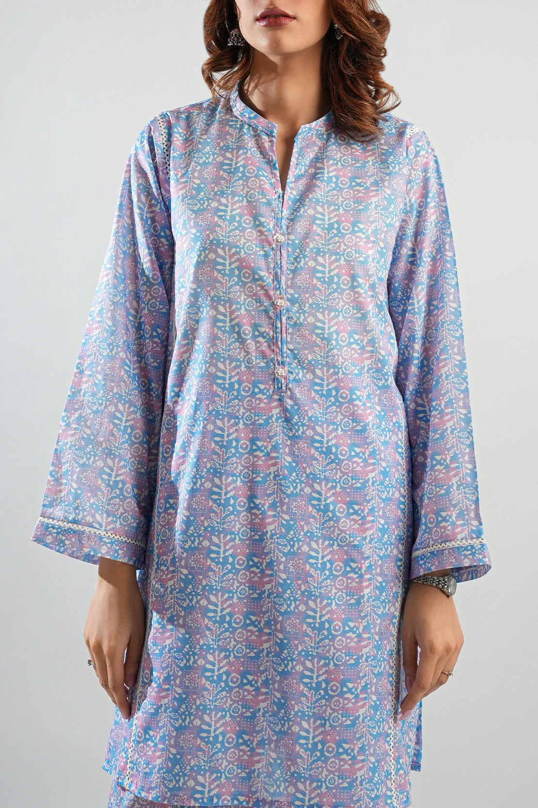 Printed Lawn Stitched 2 Piece (Shirt/Trouser) - Image 6