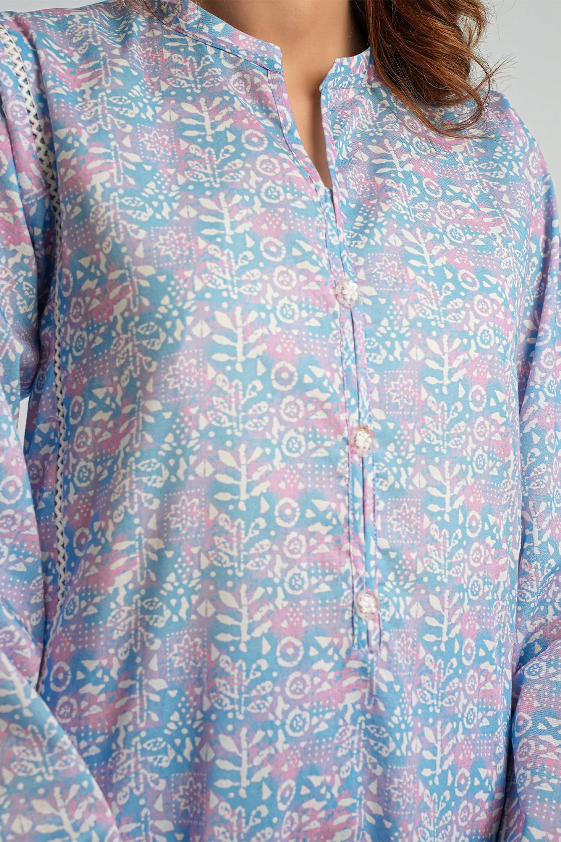 Printed Lawn Stitched 2 Piece (Shirt/Trouser) - Image 7