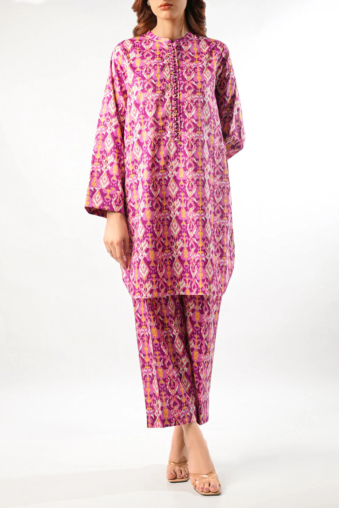 Printed Lawn Stitched 2 Piece (Shirt/Trouser) - Image 2