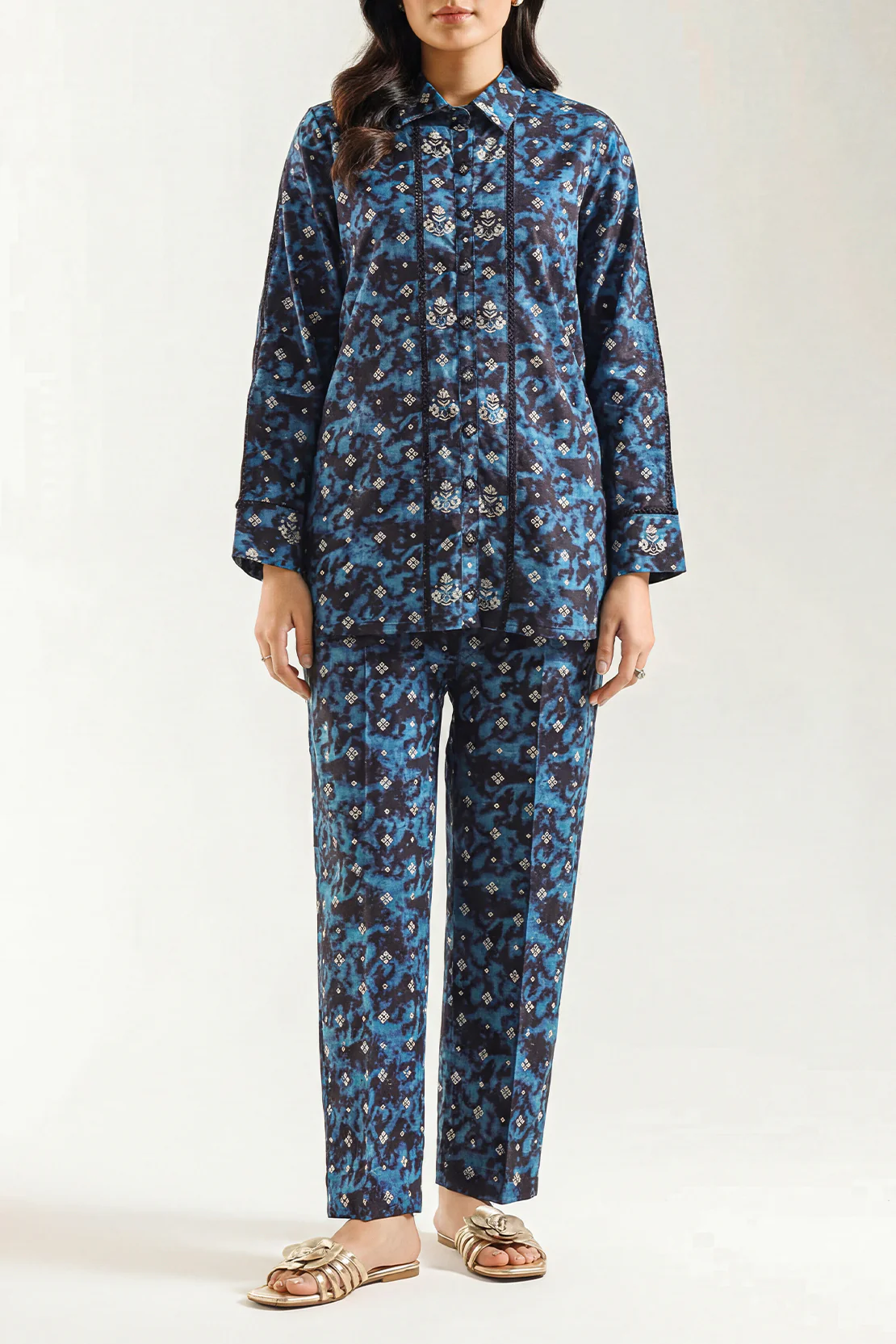 Printed Lawn Stitched 2 Piece (Shirt/Trouser)