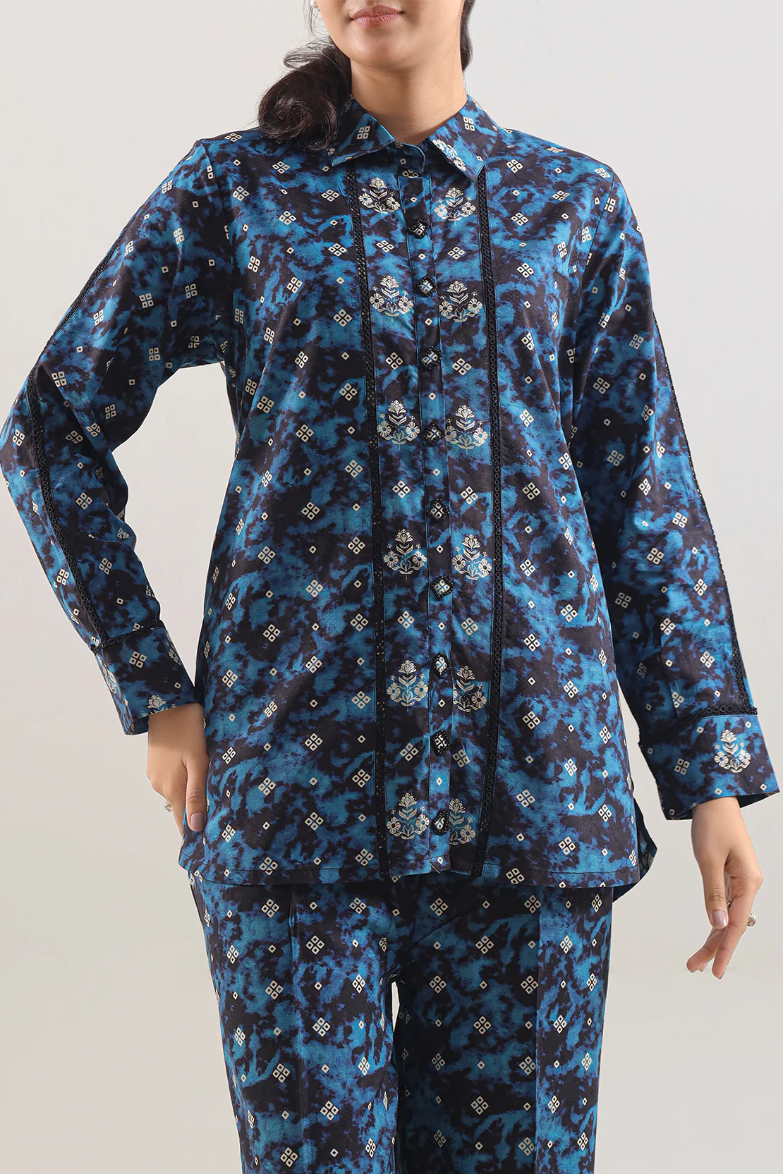 Printed Lawn Stitched 2 Piece (Shirt/Trouser) - Image 2