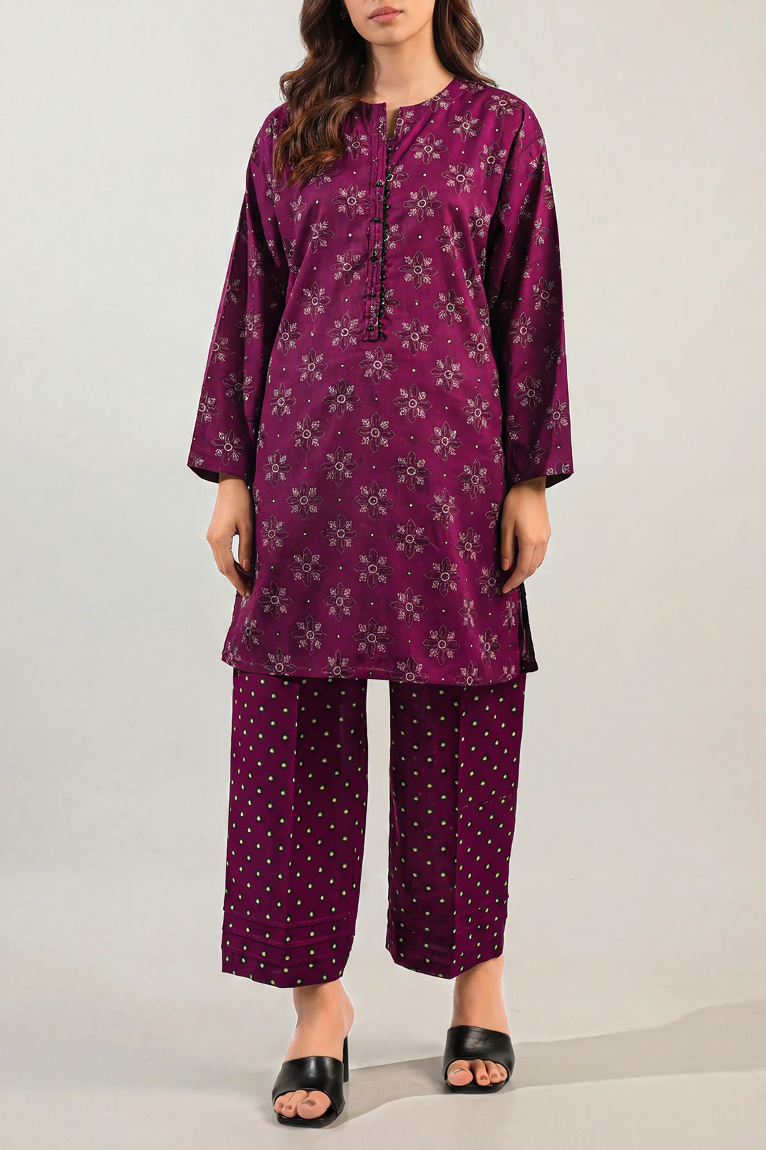 Printed Lawn Stitched 2 Piece (Shirt/Trouser)