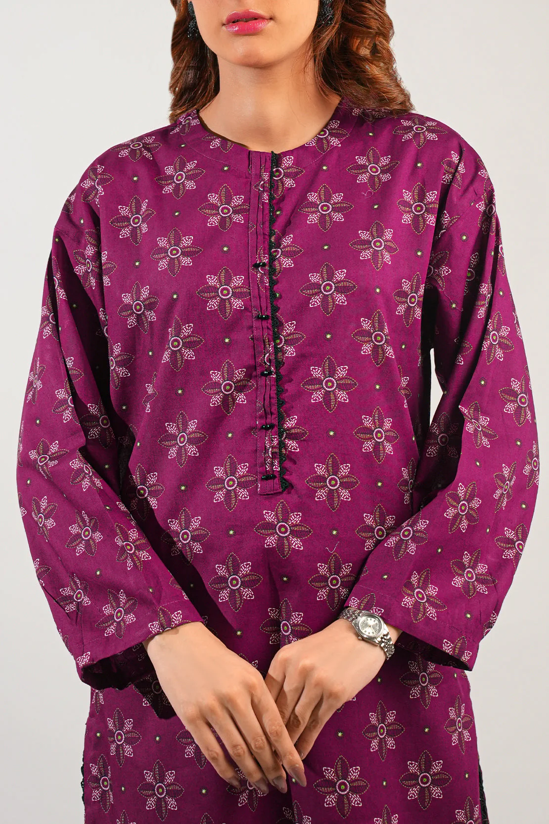 Printed Lawn Stitched 2 Piece (Shirt/Trouser) - Image 5
