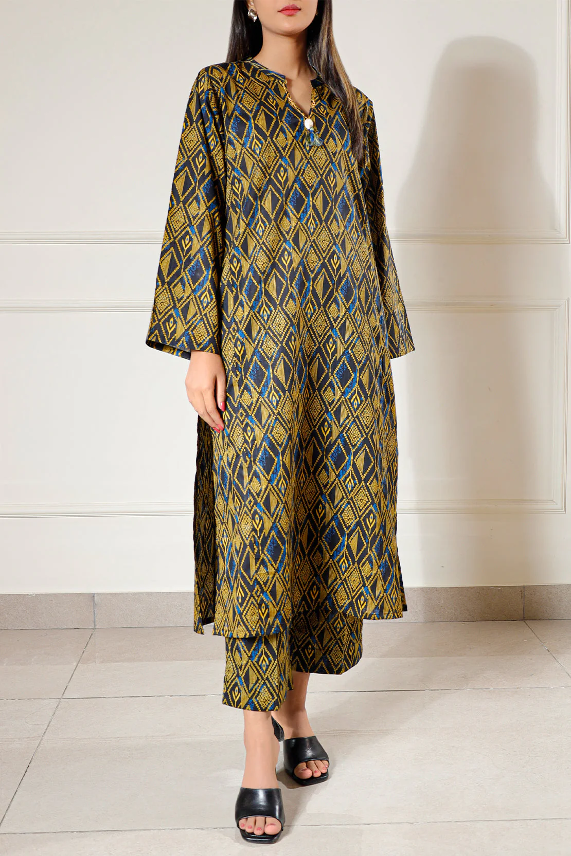 Printed Lawn Stitched 2 Piece (Shirt/Trouser) - Image 2