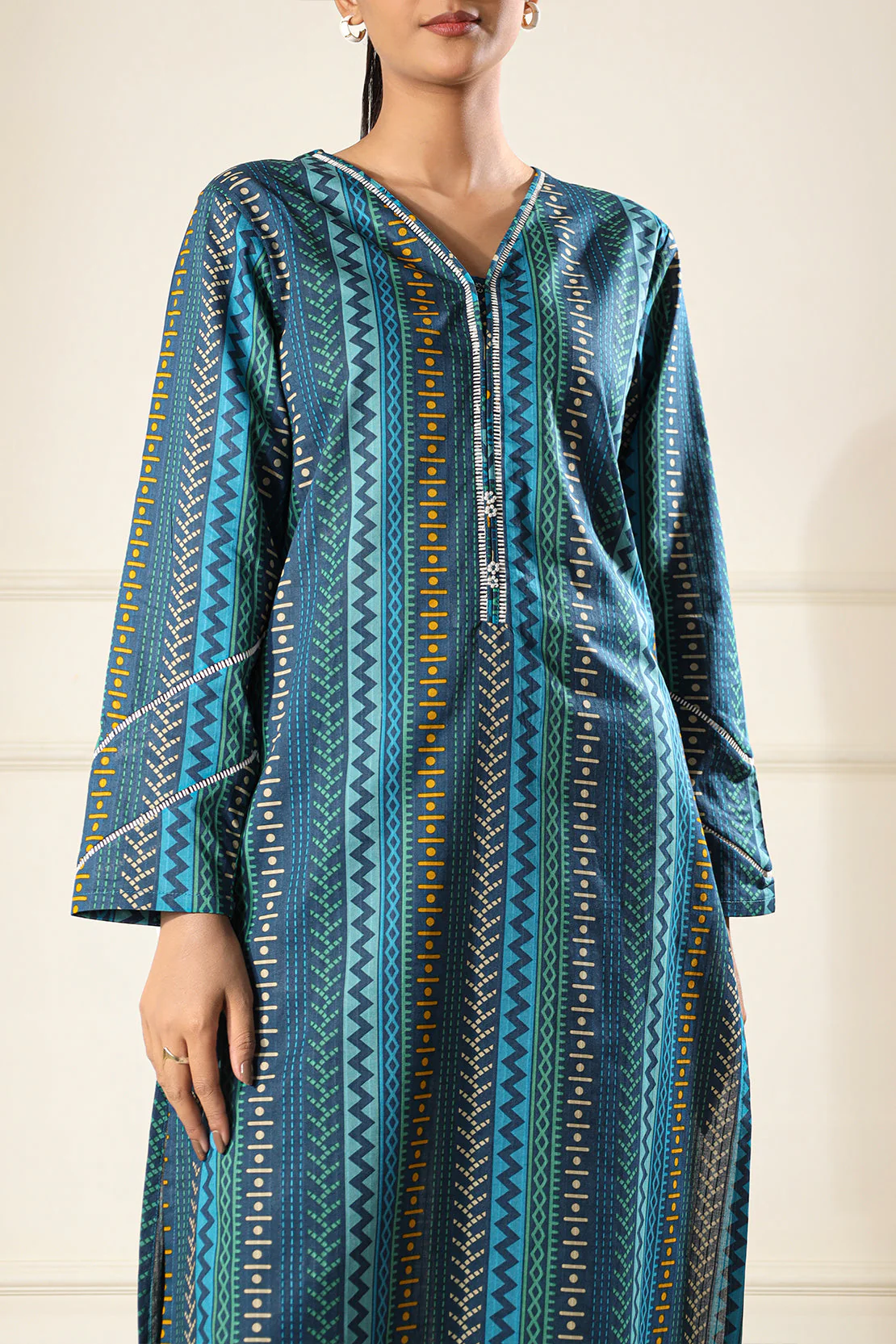 Printed Lawn Stitched 2 Piece (Shirt/Trouser) - Image 5