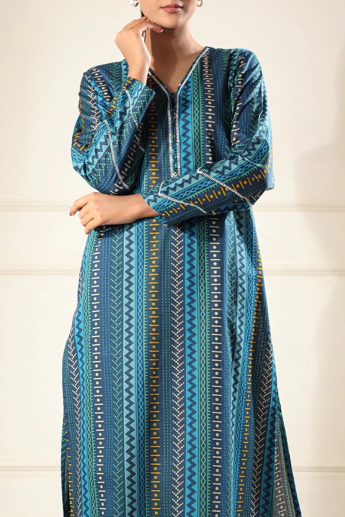 Printed Lawn Stitched 2 Piece (Shirt/Trouser) - Image 6
