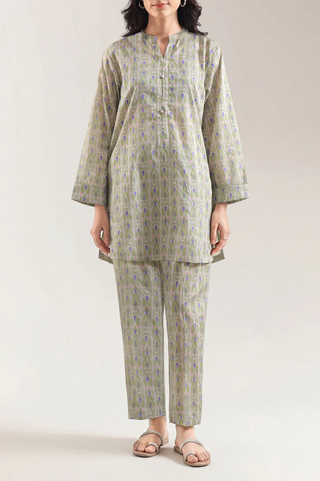 Printed Lawn Stitched 2 Piece (Shirt/Trouser)