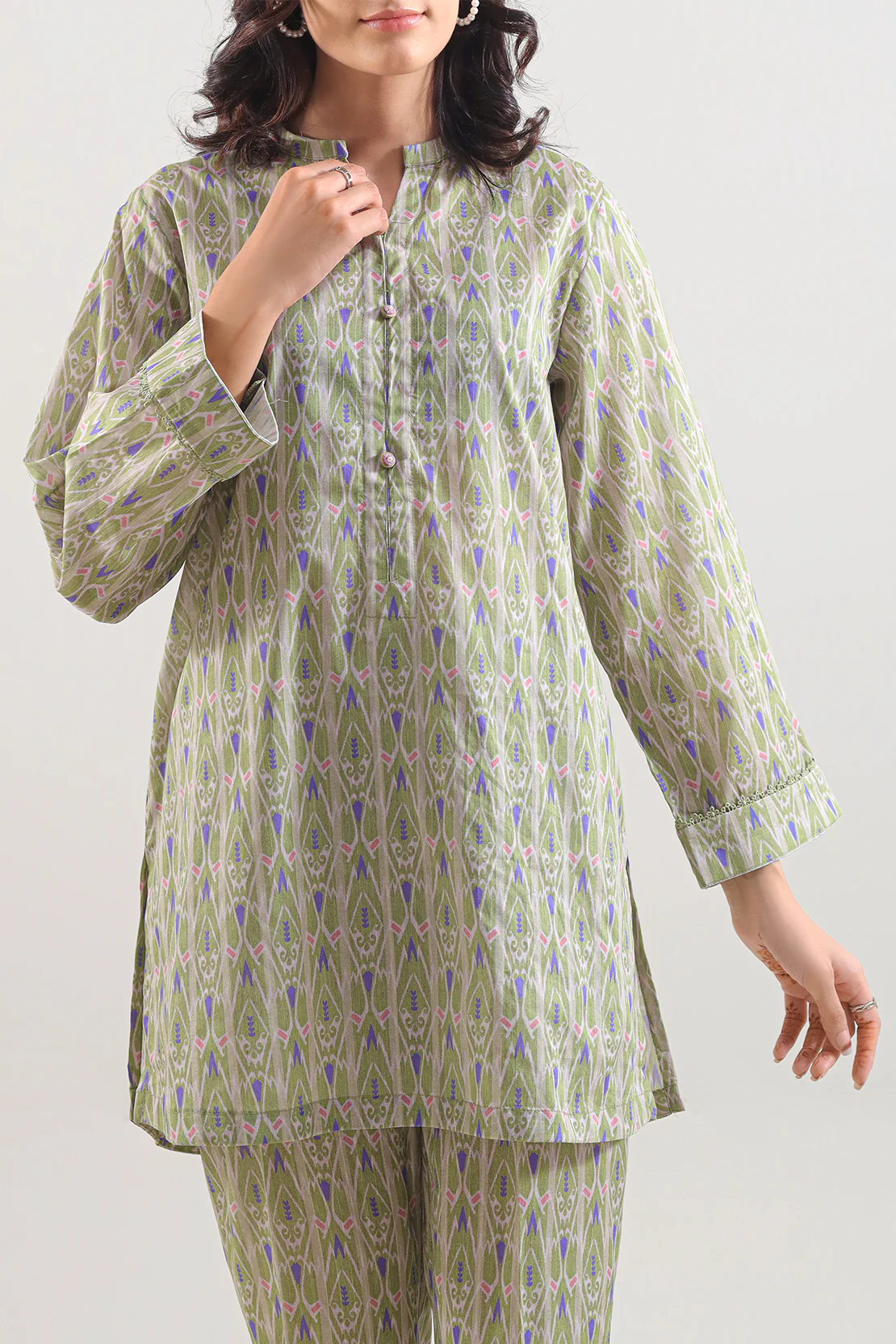 Printed Lawn Stitched 2 Piece (Shirt/Trouser) - Image 3