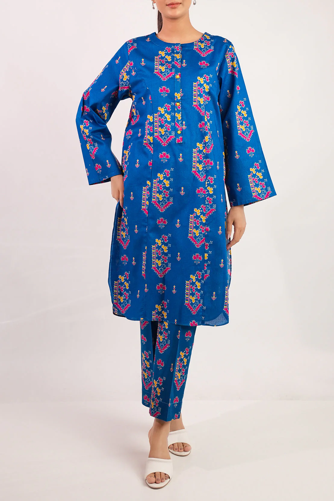 Printed Lawn Stitched 2 Piece (Shirt/Trouser) - Image 2