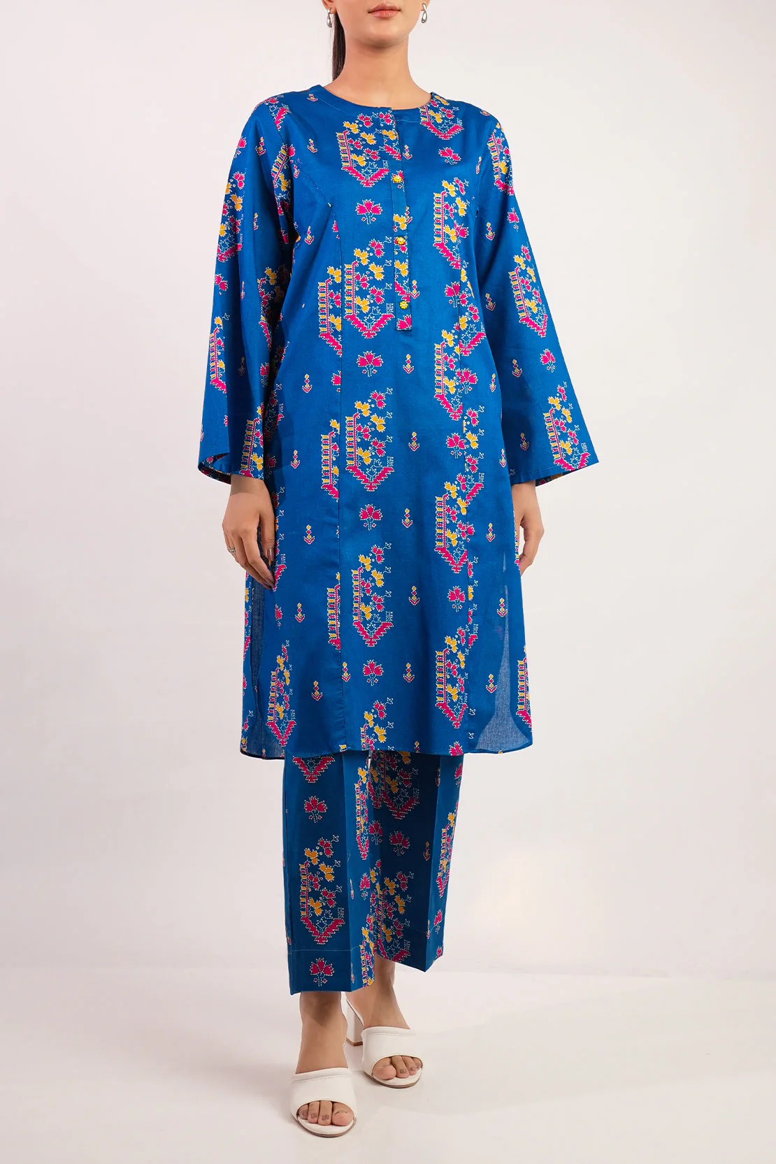 Printed Lawn Stitched 2 Piece (Shirt/Trouser) - Image 3