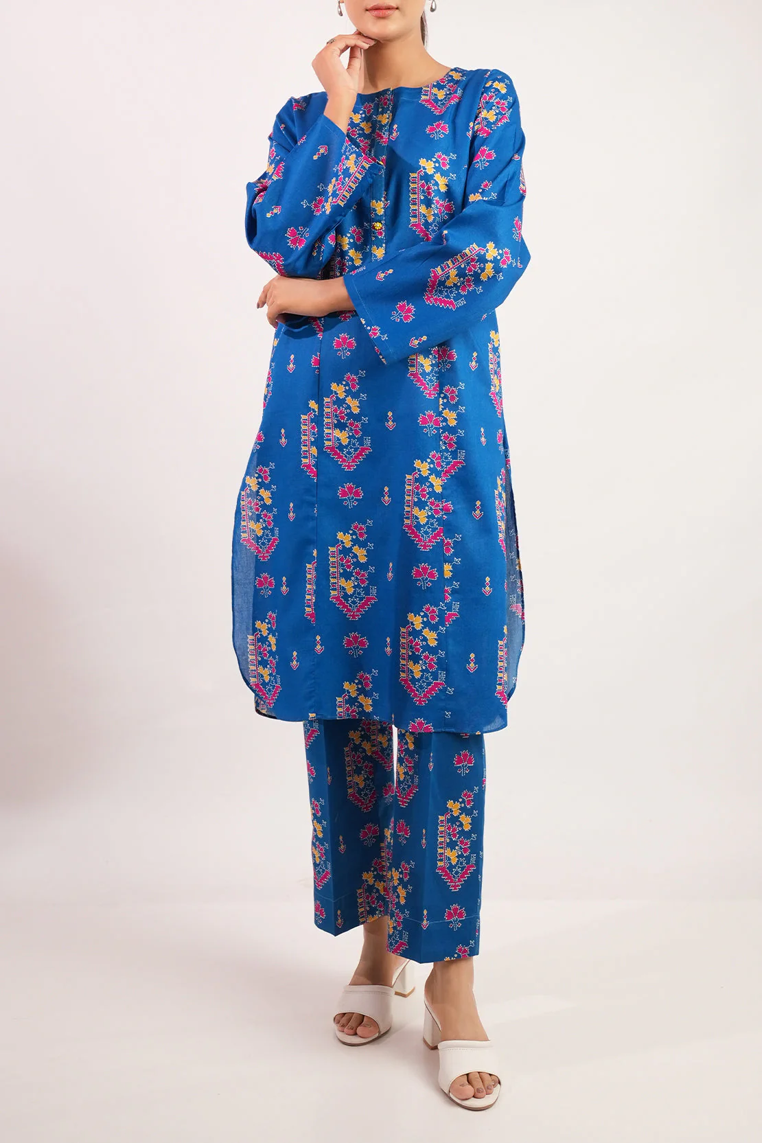 Printed Lawn Stitched 2 Piece (Shirt/Trouser) - Image 4