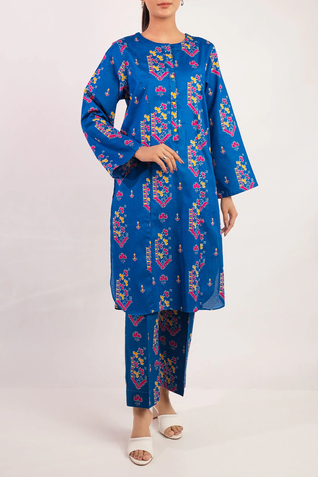 Printed Lawn Stitched 2 Piece (Shirt/Trouser) - Image 5