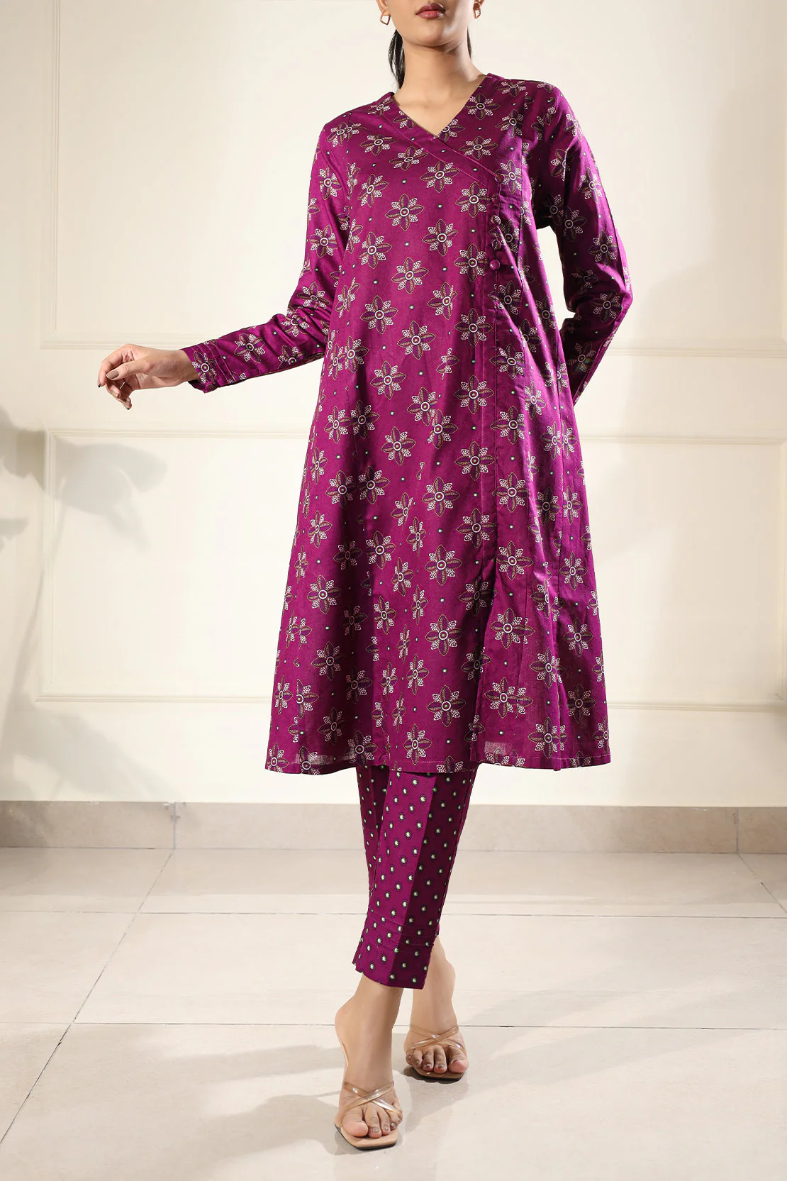 Printed Lawn Stitched 2 Piece (Shirt/Trouser) - Image 2