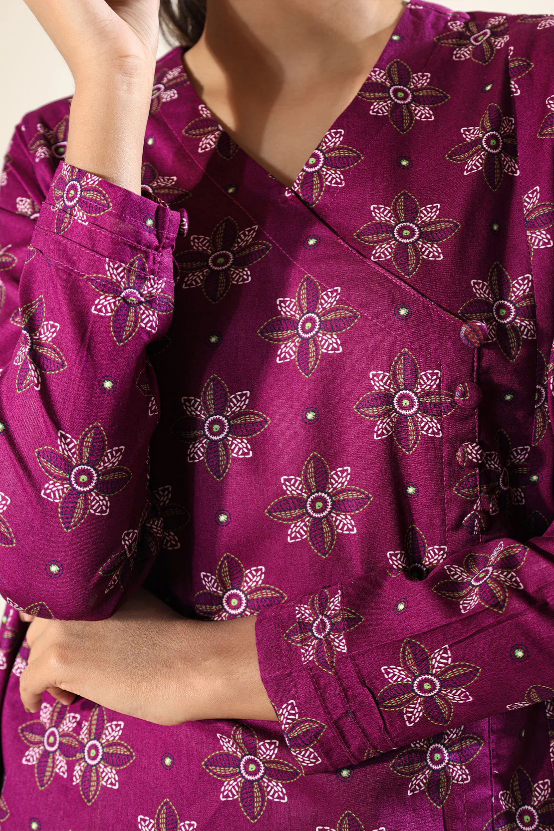 Printed Lawn Stitched 2 Piece (Shirt/Trouser) - Image 6