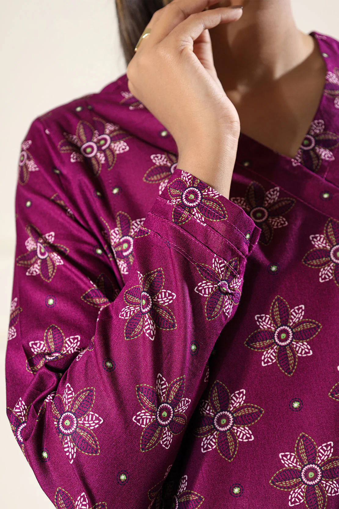 Printed Lawn Stitched 2 Piece (Shirt/Trouser) - Image 7