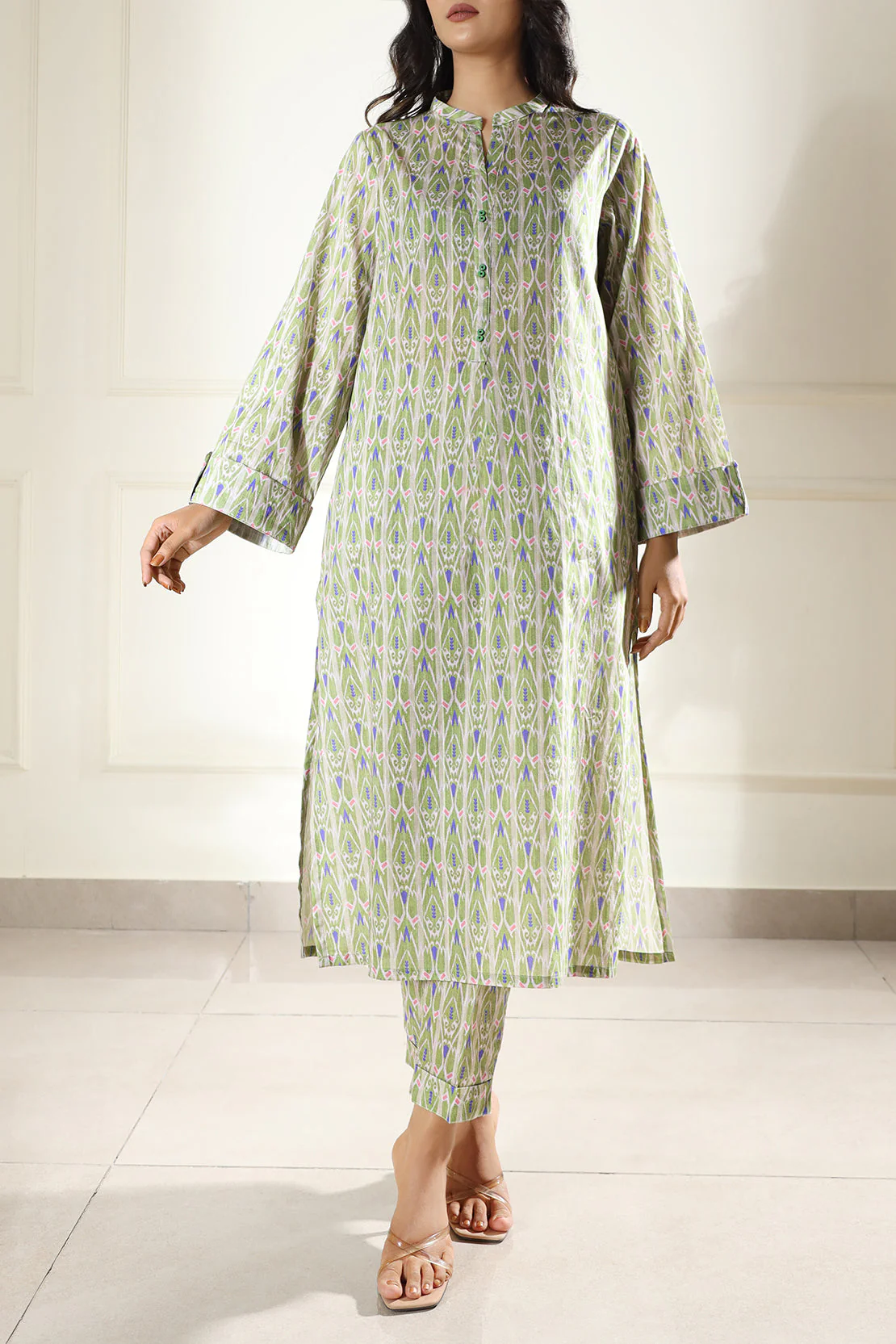 Printed Lawn Stitched 2 Piece (Shirt/Trouser) - Image 3