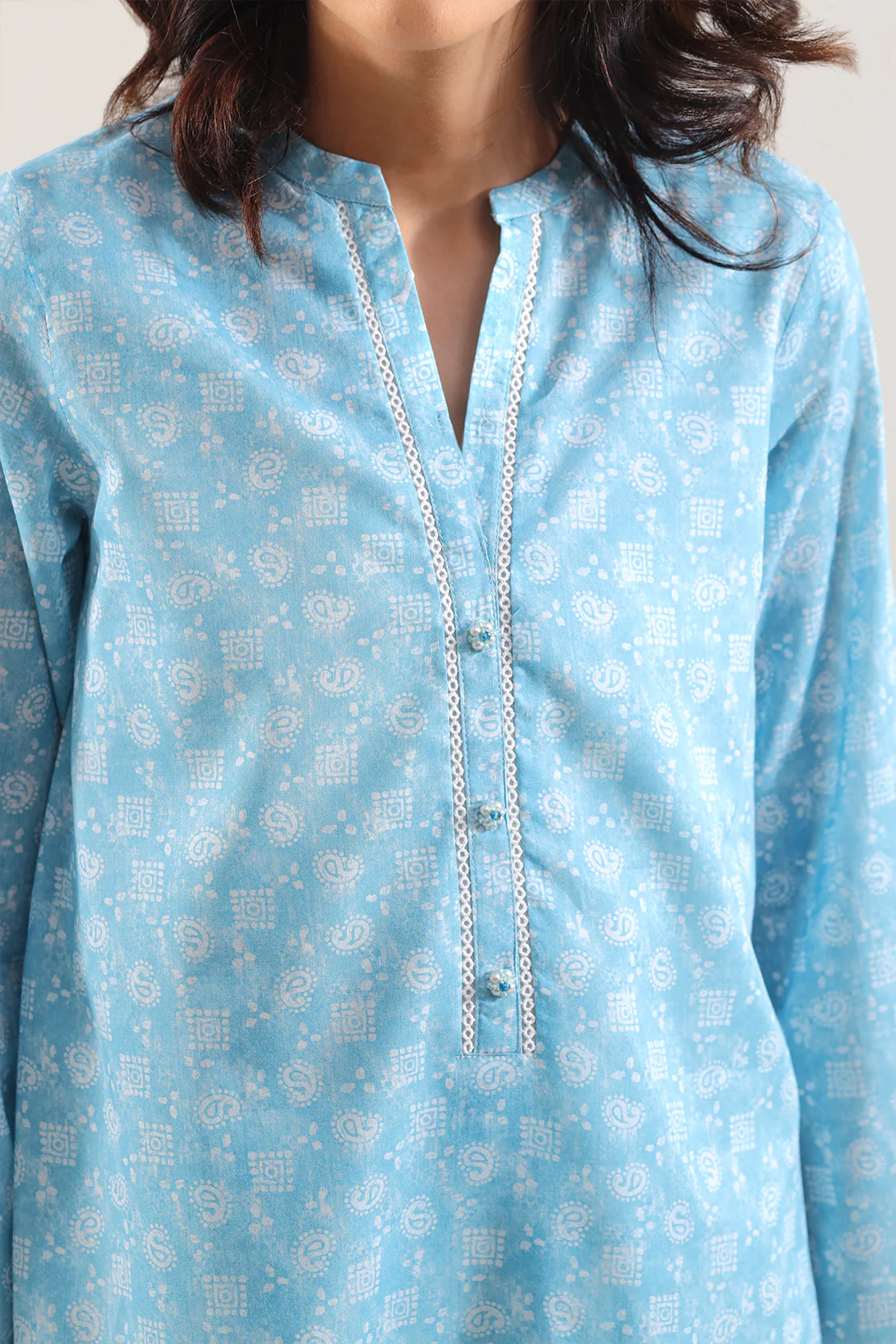 Printed Lawn Stitched 2 Piece (Shirt/Trouser) - Image 5